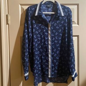 DKNY ls all over script print woven xl